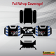 Kit adesivi compatibili per top case BMW R1300 GS ADV bags stickers 2024 T3