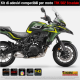 Kit di adesivi compatibili per carena moto Benelli TRK 502 STRADALE M.9 CARBON