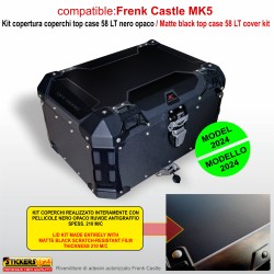 Adesivo coperchio Top Case bauletto Frenk Castle 58 LT MK5 per BMW R1300 GS Adventure