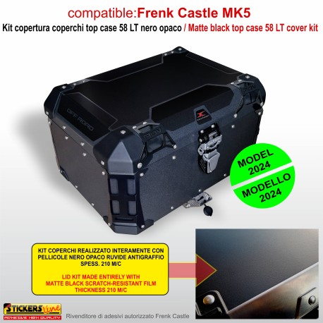 Adesivo coperchio Top Case bauletto Frenk Castle 58 LT MK5 per BMW R1300 GS Adventure