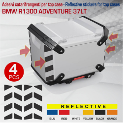 4 Adesivi catarifrangenti per top case BMW R1300 GS Adventure tratteggiati M.3