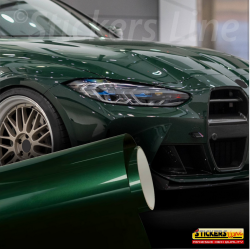 Pellicola adesiva Verde scuro metallizzato lucido car wrapping wrap auto moto
