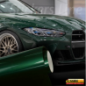 Pellicola adesiva Verde scuro metallizzato lucido car wrapping wrap auto moto