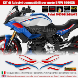 Kit Adesivi compatibili per BMW F 900 XR Cupolino Serbatoio Fianchi Parafango M5