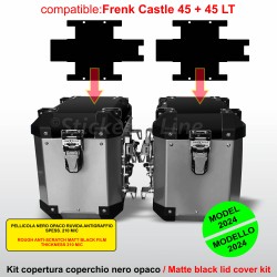 Kit 2 adesivi COPERCHIO SUPERIORE valigie BMW R1300GS Adventure bags stickers FRENK CASTLE 45+45Lt MK4-MK6