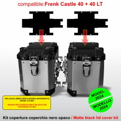 Kit 2 adesivi completi COPERCHIO SUPERIORE valigie BMW R1300GS Adventure bags stickers FRENK CASTLE 40+40Lt MK4-MK6