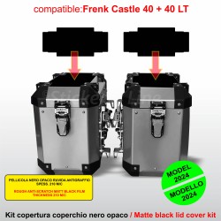 Kit 2 adesivi parziali COPERCHIO SUPERIORE valigie BMW R1300GS Adventure bags stickers FRENK CASTLE 40+40Lt MK4-MK6