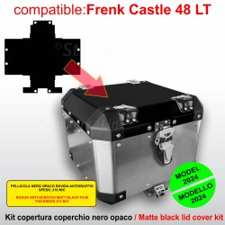 Kit adesivo completo COPERCHIO SUPERIORE Top case bauletto BMW R1300GS Adventure stickers FRENK CASTLE 48 Lt MK4-MK6