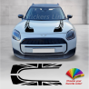 Adesivi cofano per Mini Countryman U25 2024 strisce cooper S JCW Union Jack M.3
