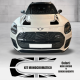 Adesivi cofano per Mini Countryman U25 2024 JCW strisce cooper S Union Jack M.4