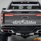 Adesivo off road + montagne per lato posteriore fuoristrada 4x4 Pick-up