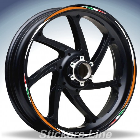 Adesivi ruote moto strisce cerchi per Aprilia TUONO R Racing 4 stickers wheel