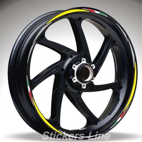 Adesivi ruote moto strisce cerchi per Aprilia TUONO V4R Racing 4 stickers wheel