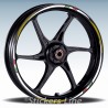 Adesivi ruote moto strisce cerchi per Aprilia TUONO R Racing 3 stickers wheel