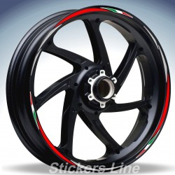 Adesivi ruote moto strisce cerchi Aprilia CAPONORD 1200 Racing 4 stickers wheel