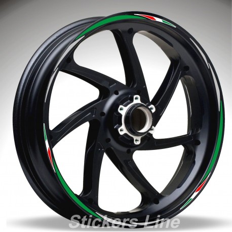 Adesivi ruote moto strisce cerchi per BENELLI TNT R160 Racing 4 stickers wheel