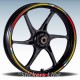Adesivi ruote moto strisce cerchi per BENELLI TNT R160 Racing 3 stickers wheel