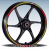 Adesivi ruote moto strisce cerchi per BENELLI TNT R160 Racing 3 stickers wheel