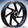 Adesivi ruote moto strisce cerchi per BMW K1200 stickers wheel K 1200 Racing 4