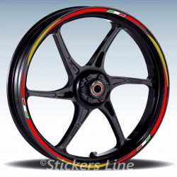 Adesivi ruote moto strisce cerchi per DUCATI MONSTER mod. Racing3 stickers wheel