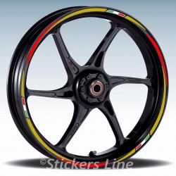 Adesivi ruote moto strisce cerchi per DUCATI 848 mod. Racing 3 stickers wheel