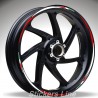 Adesivi ruote moto strisce cerchi per DUCATI 1098 mod. Racing 4 stickers wheel