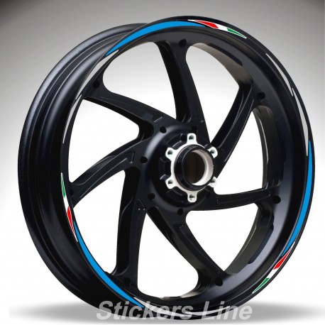 Adesivi ruote moto strisce cerchi Triumph DAYTONA 675 600 Racing4 stickers wheel