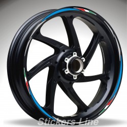 Adesivi ruote moto strisce cerchi Triumph DAYTONA 675 600 Racing4 stickers wheel