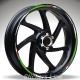 Adesivi ruote moto strisce cerchi YAMAHA R125 - Racing 4 - R 125 wheel stickers