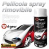 Vernice removibile ARGENTO METALLIZZATO 400ml Pellicola spray wrapping auto moto