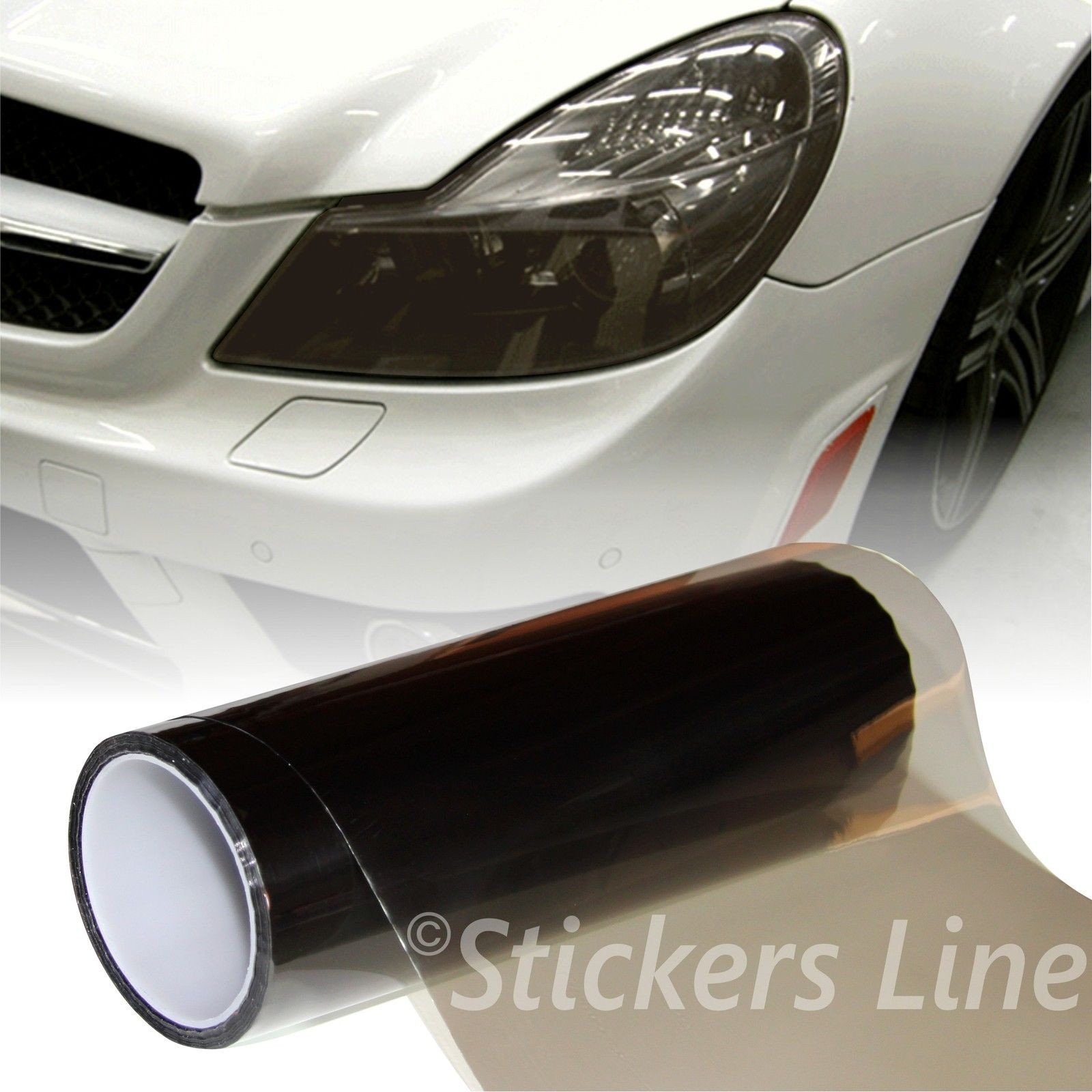StickersLab Pellicola adesiva colorata per fari auto anteriori e posteriori 12 colori 30cm X 50cm Rosa 