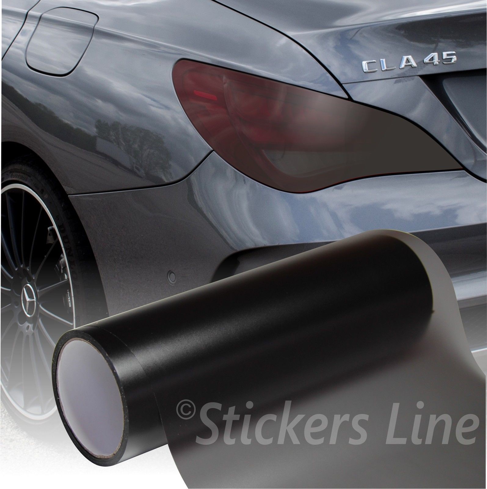 Gloss trasparente luce nera fumo pellicola in PVC tinta faro fanale