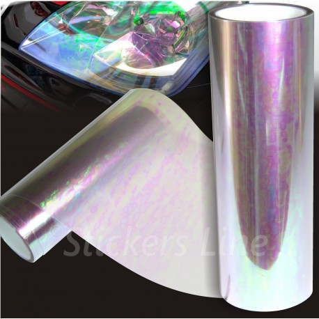 Pellicola adesiva CAMALEONTE ARANCIO fari fanali auto moto cm 25x30 orange