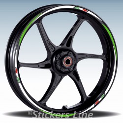 Adesivi ruote moto strisce cerchi per KAWASAKI ER-6n ER6N Racing3 stickers wheel
