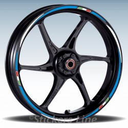 Adesivi ruote moto strisce cerchi per Yamaha XT660X mod.Racing 3 wheel stickers