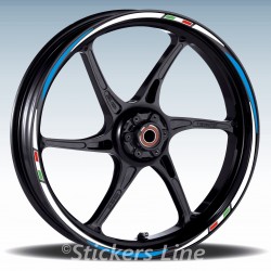 Adesivi ruote moto VFR 1200 F strisce cerchi Honda VFR1200F Racing 3 wheel 