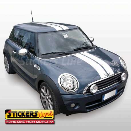 Fasce adesive per mini strisce mini cooper tetto cofano retro Viper bonnet stickers