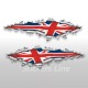 Adesivi bandiera INGLESE strappo English flag Inghilterra