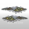 Adesivi COCCODRILLO effetto strappo stickers