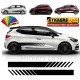 2 Fasce adesive per fiancate auto universali Mito 500 Adam Fiesta Punto A1 Smart