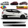 2 Fasce adesive per fiancate auto universali Mito 500 Adam Fiesta Punto A1 Smart