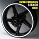 Strisce adesive cerchi moto BIANCO CATARIFRANGENTE 11mm rinfrangenti riflettenti