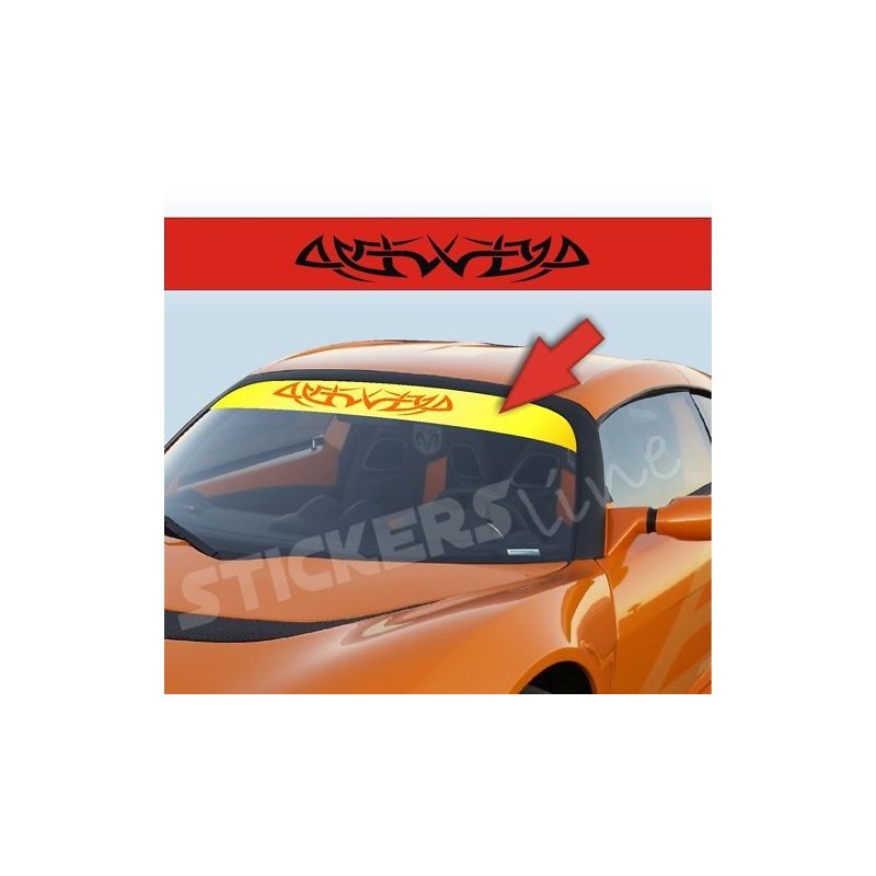 Adesivi FASCIA PARASOLE per auto tuning TRIBALE 1 - Stickers Line