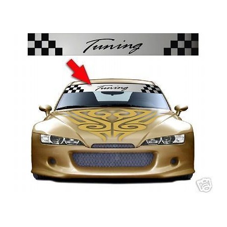 Adesivi FASCIA PARASOLE per auto tuning Mod.TUNING