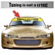 Adesivi tuning FASCIA PARASOLE Tuning is not a crime