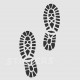 adesivi ORME DI SCARPE adesivi 4x4 adesivo orme sticker