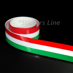 Fascia adesiva TRICOLORE lunghezza cm 120  bandiera italiana