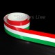Fascia adesiva tricolore lunghezza cm 160 bandiera italiana