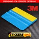 Spatola professionale 3M con feltro pellicola CARBONIO adesivo CAR WRAPPING