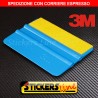 Spatola professionale 3M con feltro pellicola CARBONIO adesivo CAR WRAPPING